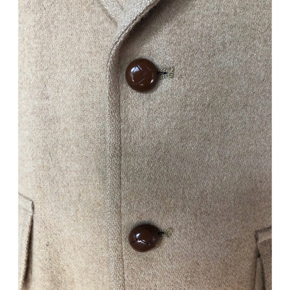 Camel Hair Blazer Size 6 Vintage - Picture 3 of 14